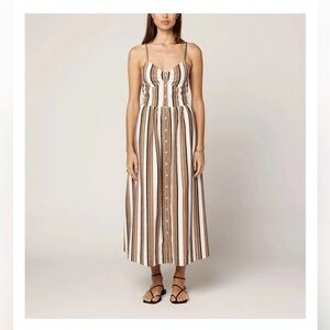 Cleobella Holly Midi Dress in Giatta Stripe size XS NWT NEW